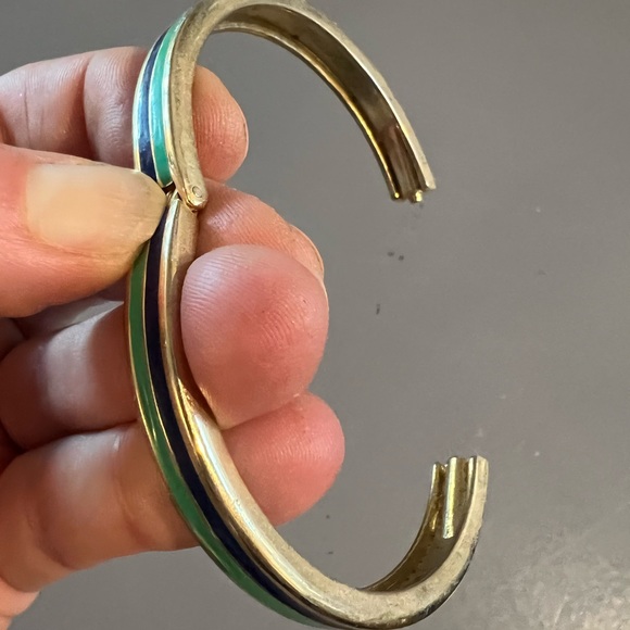 EUC Set of two vintage Ceramic hinged bracelets - Picture 6 of 6